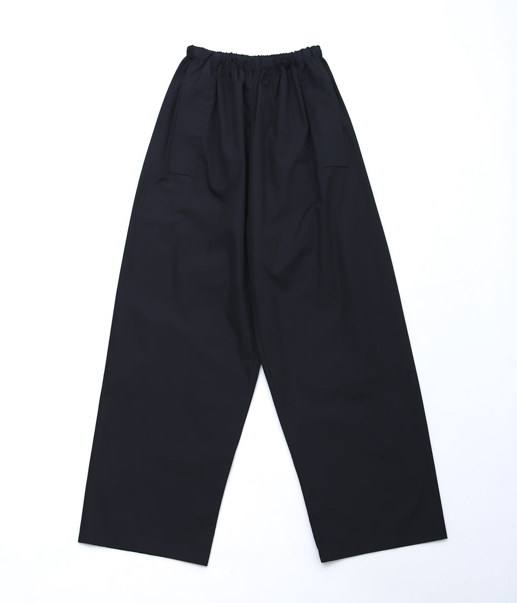 GABRIELA COLL GARMENTS ''NO.287 POPLIN FLAP POCKET TROUSERS ''(BLACK)