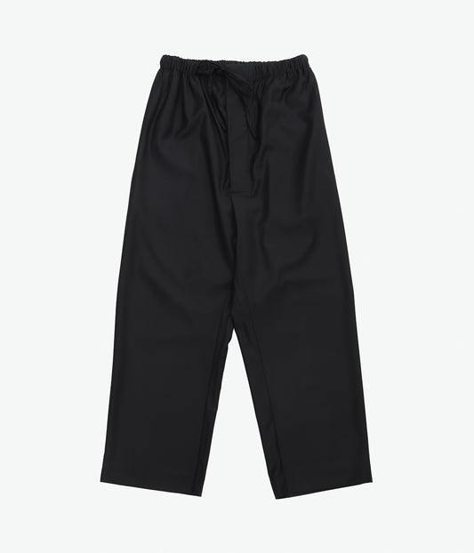 GABRIELA COLL GARMENTS ''NO.288 FINE WOOL DRAWSTRING TROUSERS ''(BLACK HERRINGBONE)