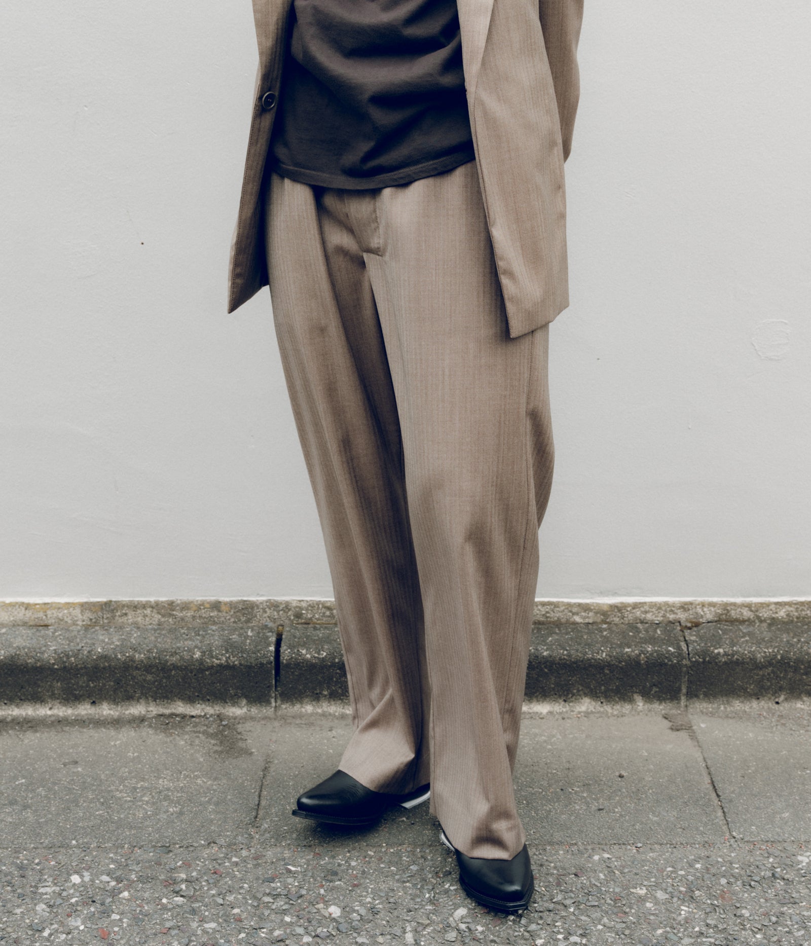 GABRIELA COLL GARMENTS ''NO.288 FINE WOOL DRAWSTRING TROUSERS