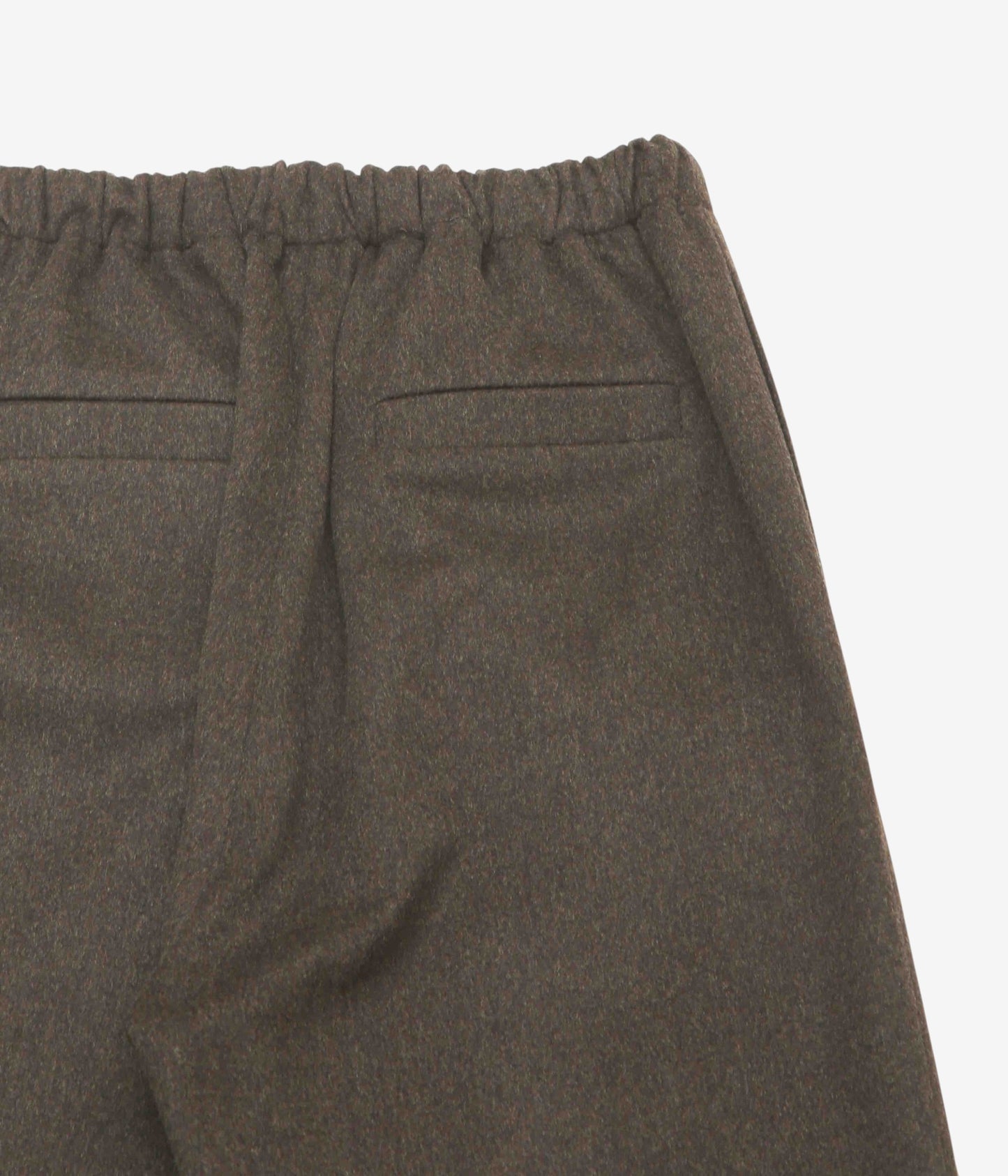 GABRIELA COLL GARMENTS "NO.288 HEAVY WOOL DRAWSTRING TROUSERS" (BROWN)
