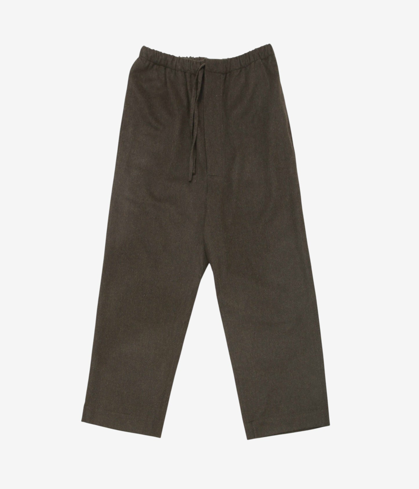 GABRIELA COLL GARMENTS "NO.288 HEAVY WOOL DRAWSTRING TROUSERS" (BROWN)