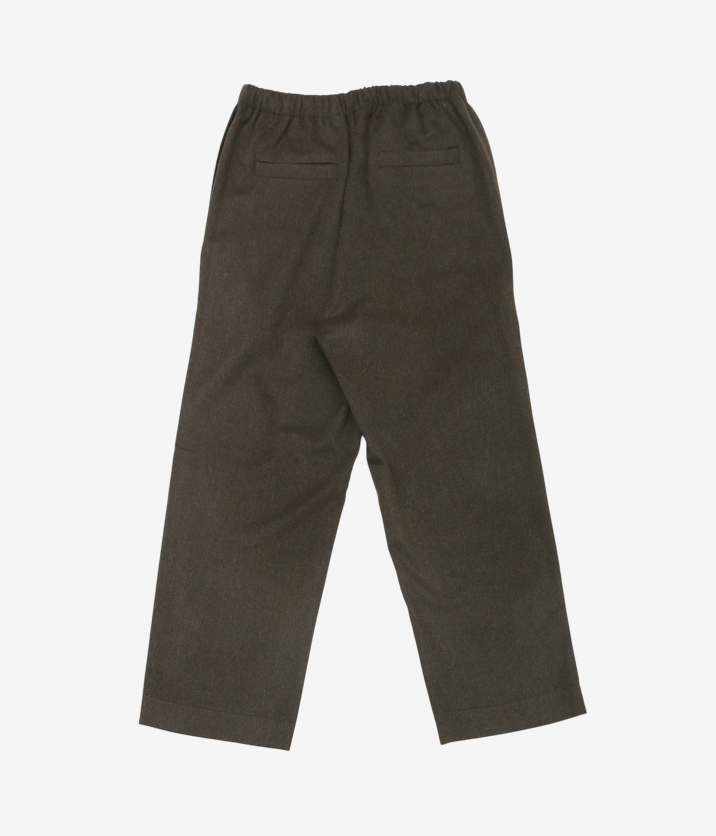 GABRIELA COLL GARMENTS "NO.288 HEAVY WOOL DRAWSTRING TROUSERS" (BROWN)