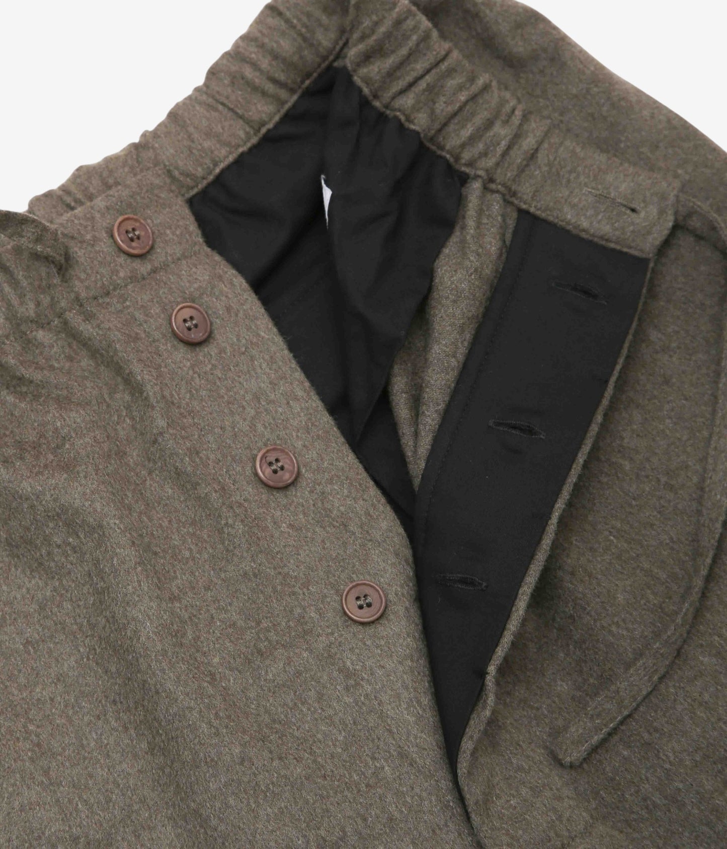 GABRIELA COLL GARMENTS "NO.288 HEAVY WOOL DRAWSTRING TROUSERS" (DUST)
