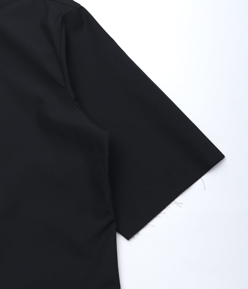 GABRIELA COLL GARMENTS ''NO.307 POPLIN SHORT SLEEVE SHIRT'' (BLACK)