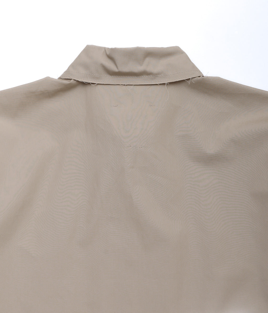 GABRIELA COLL GARMENTS ''NO.307 POPLIN SHORT SLEEVE SHIRT'' (BEIGE)