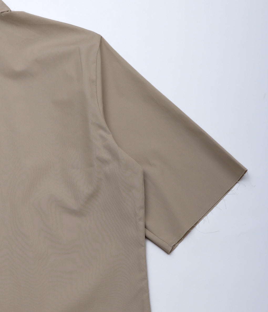 GABRIELA COLL GARMENTS ''NO.307 POPLIN SHORT SLEEVE SHIRT'' (BEIGE)