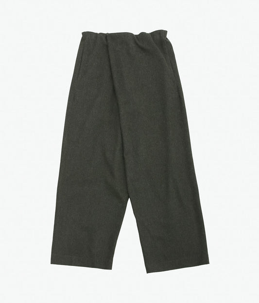 GABRIELA COLL GARMENTS ''NO.310 HEAVY WOOL CROSSED TROUSERS ''(GREEN)
