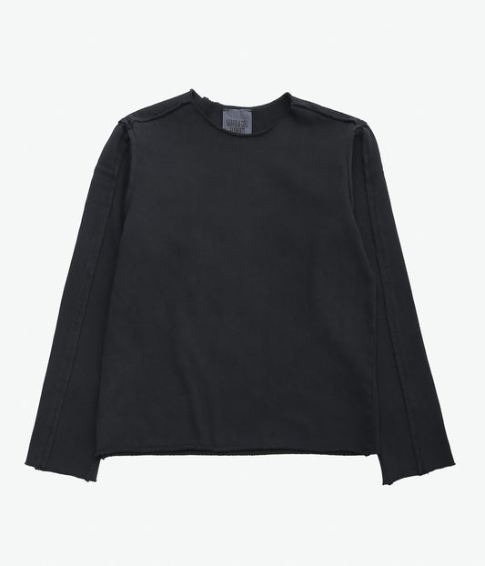 GABRIELA COLL GARMENTS ''NO.317 ORGANIC COTTON FLEECE TOP''(BLACK)