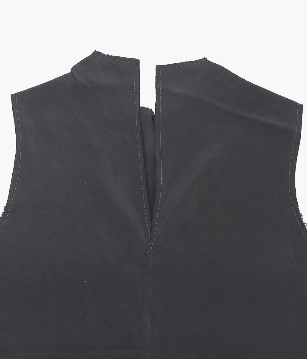 GABRIELA COLL GARMENTS ''NO.322 CUPRO CENTER SEAMS TOP'' (BLACK