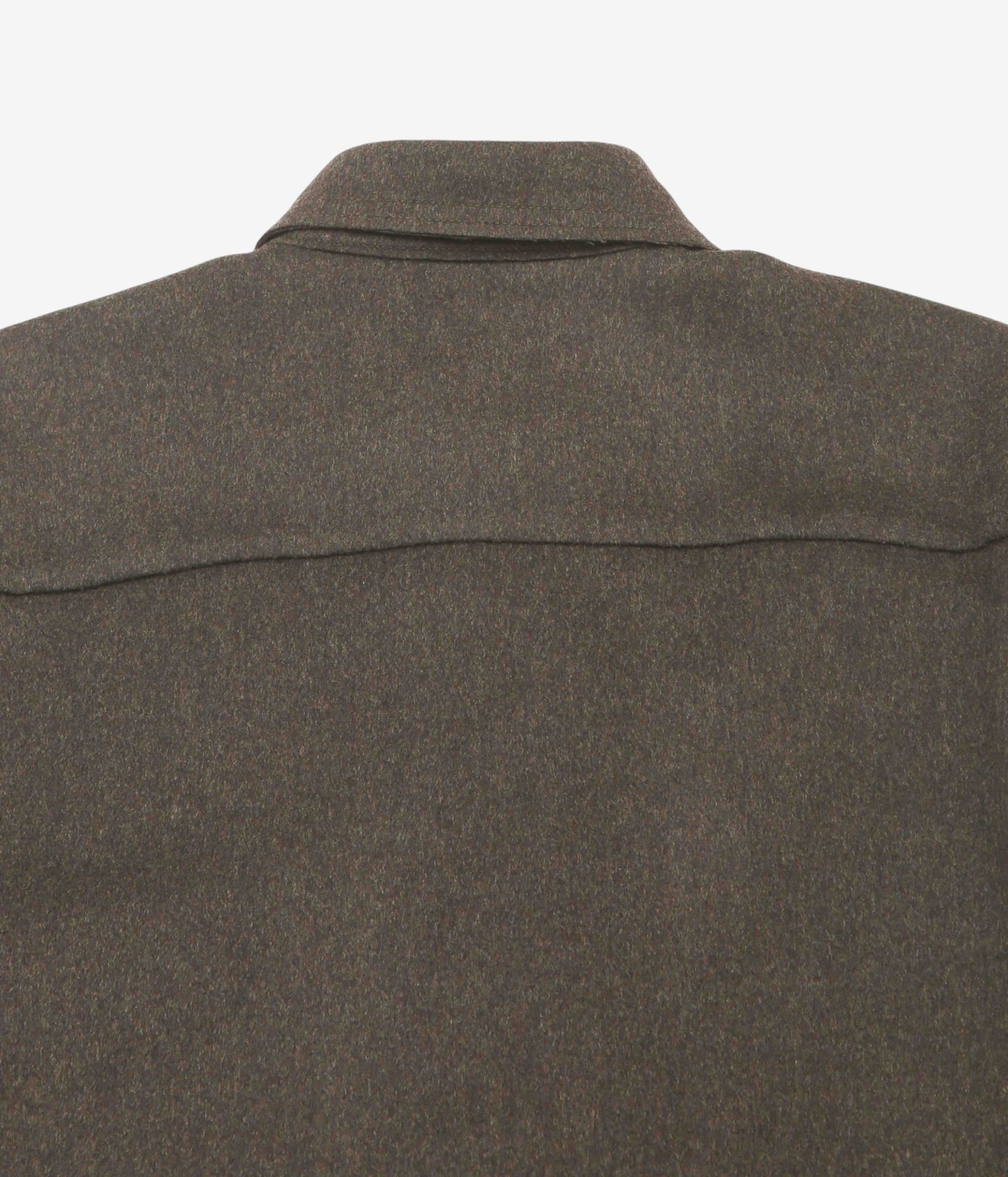 GABRIELA COLL GARMENTS "NO.328 HEAVY WOOL OVERSIZED SHIRT" (BROWN)