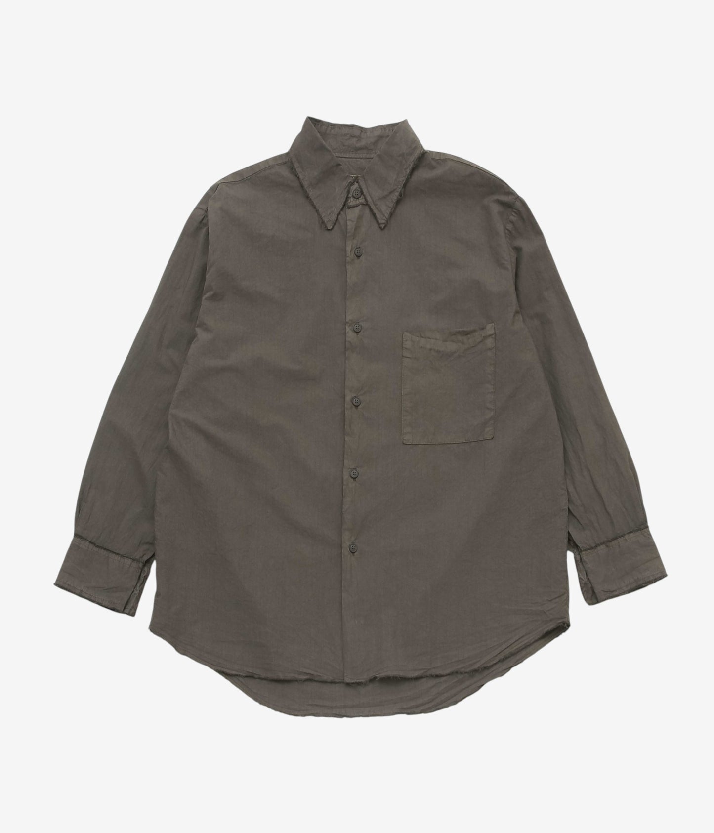 GABRIELA COLL GARMENTS ''NO.328 POPLIN OVERSIZED SHIRT'' (BROWN)