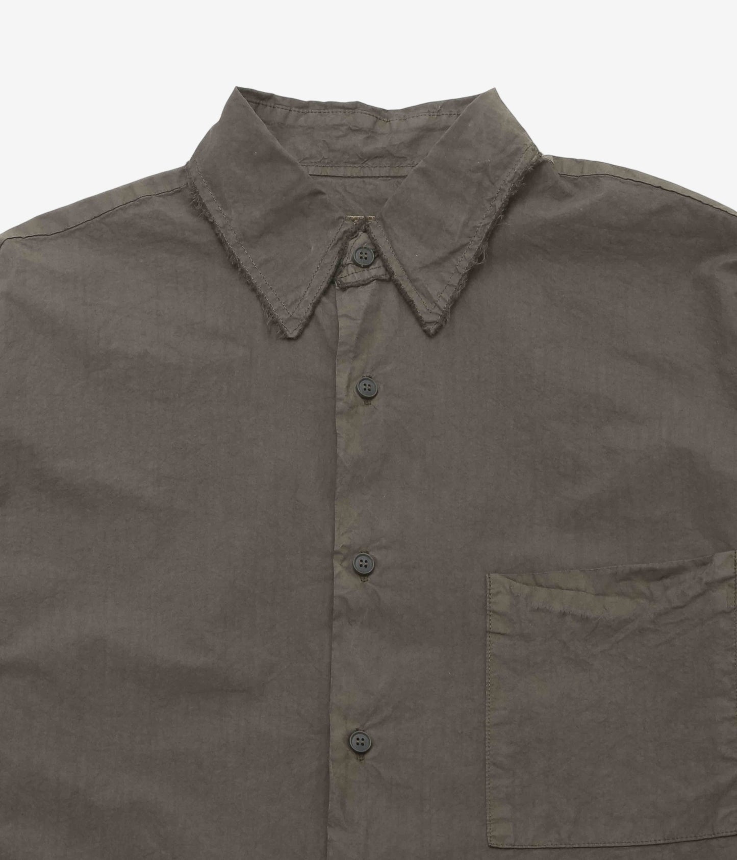 GABRIELA COLL GARMENTS ''NO.328 POPLIN OVERSIZED SHIRT'' (BROWN)