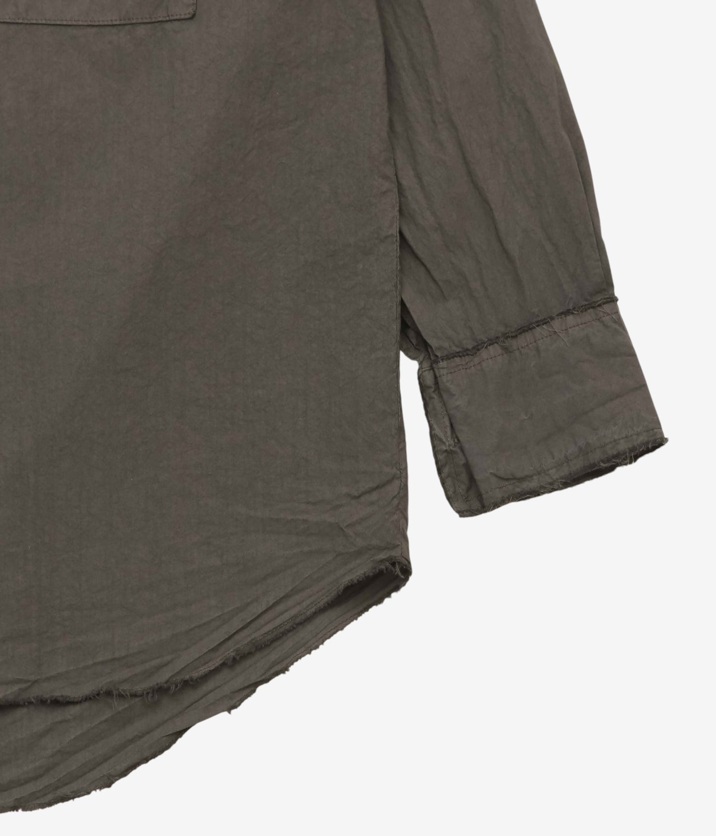 GABRIELA COLL GARMENTS ''NO.328 POPLIN OVERSIZED SHIRT'' (BROWN)