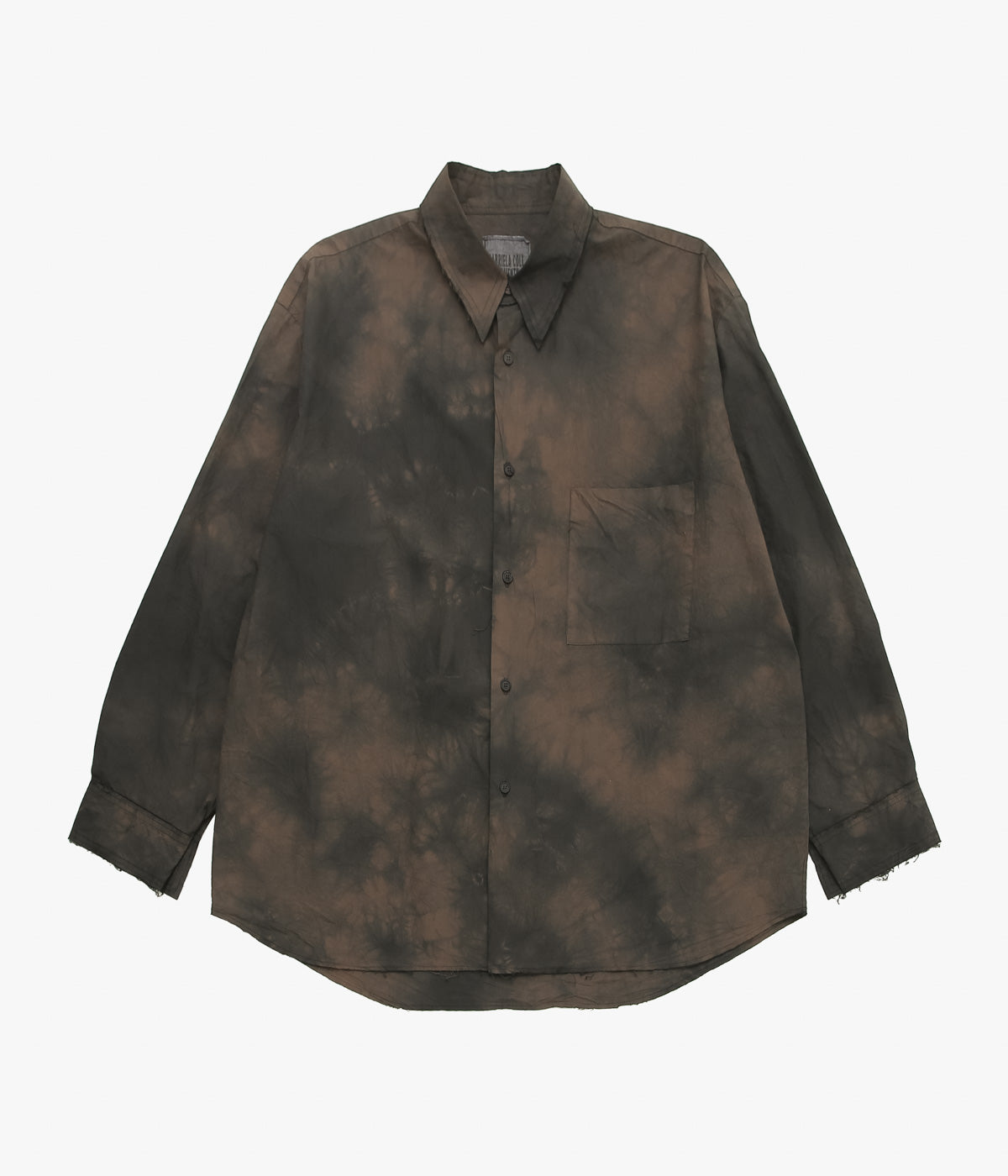 GABRIELA COLL GARMENTS ''NO.328 POPLIN OVERSIZED SHIRT'' (BROWN/BLACK)