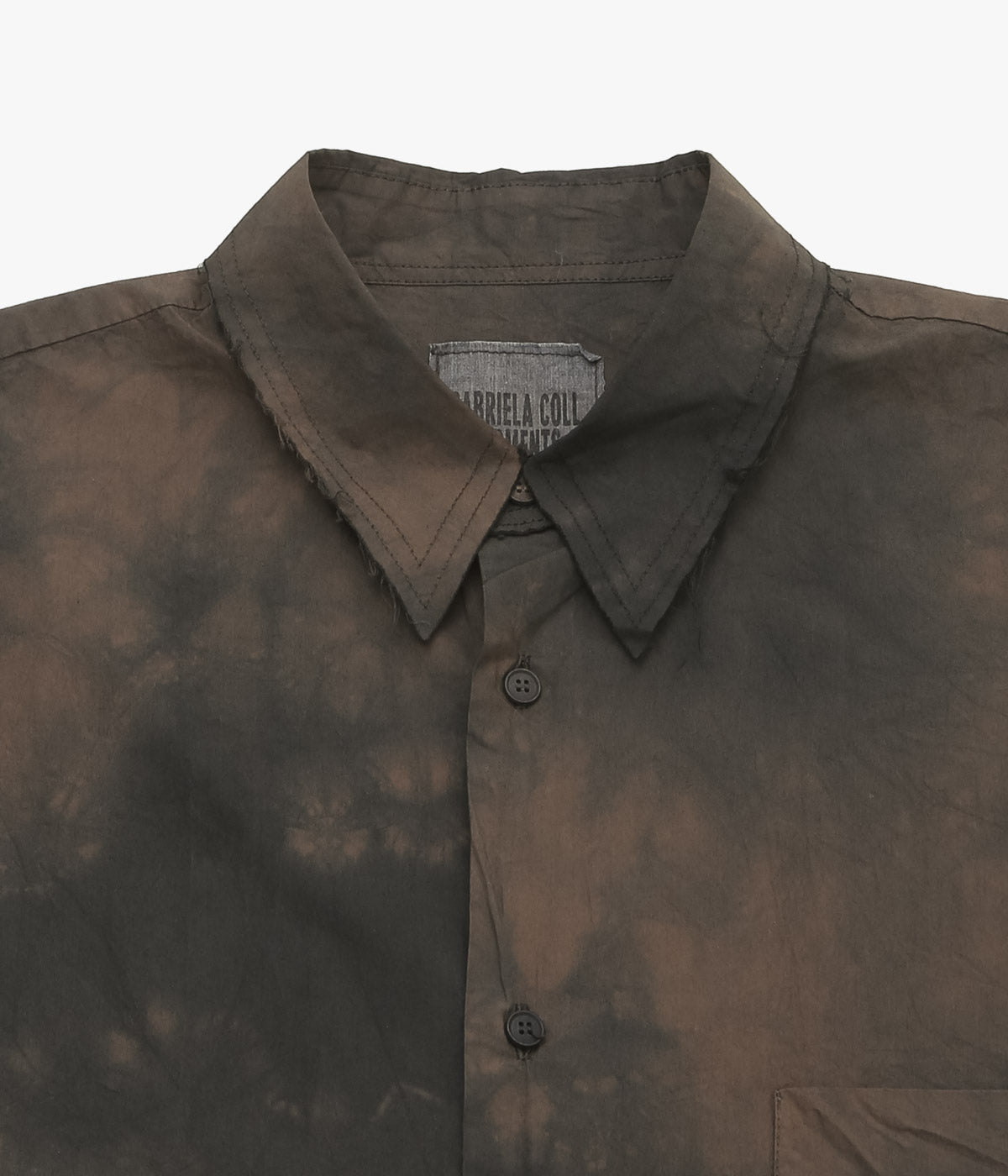 GABRIELA COLL GARMENTS ''NO.328 POPLIN OVERSIZED SHIRT'' (BROWN/BLACK)
