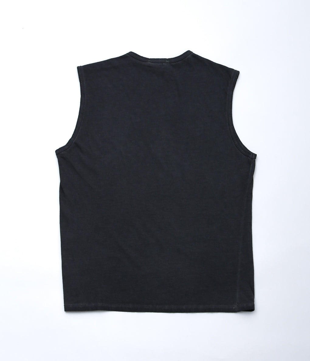 GABRIELA COLL GARMENTS ''NO.33 ORGANIC COTTON SLEEVELESS T-SHIRT ''(BLACK)