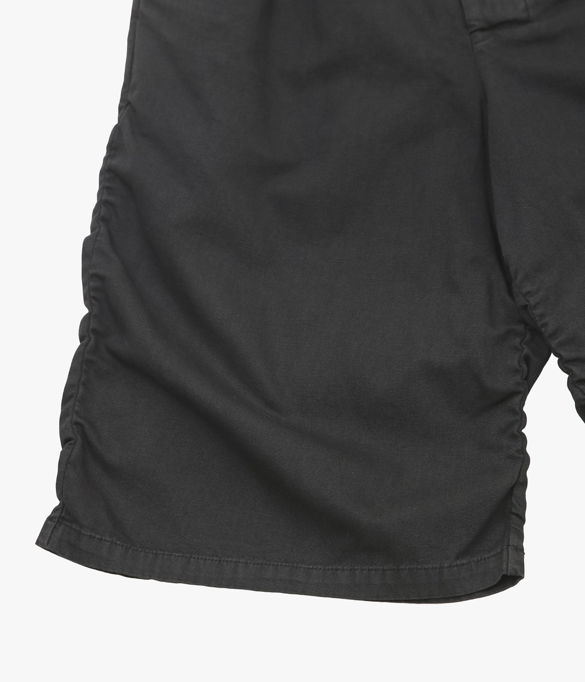 GABRIELA COLL GARMENTS ''NO.330 THIN CANVAS DRAPED SHORT TROUSERS'' (BLACK)