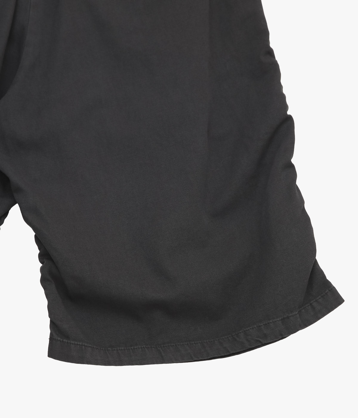 GABRIELA COLL GARMENTS ''NO.330 THIN CANVAS DRAPED SHORT TROUSERS'' (BLACK)