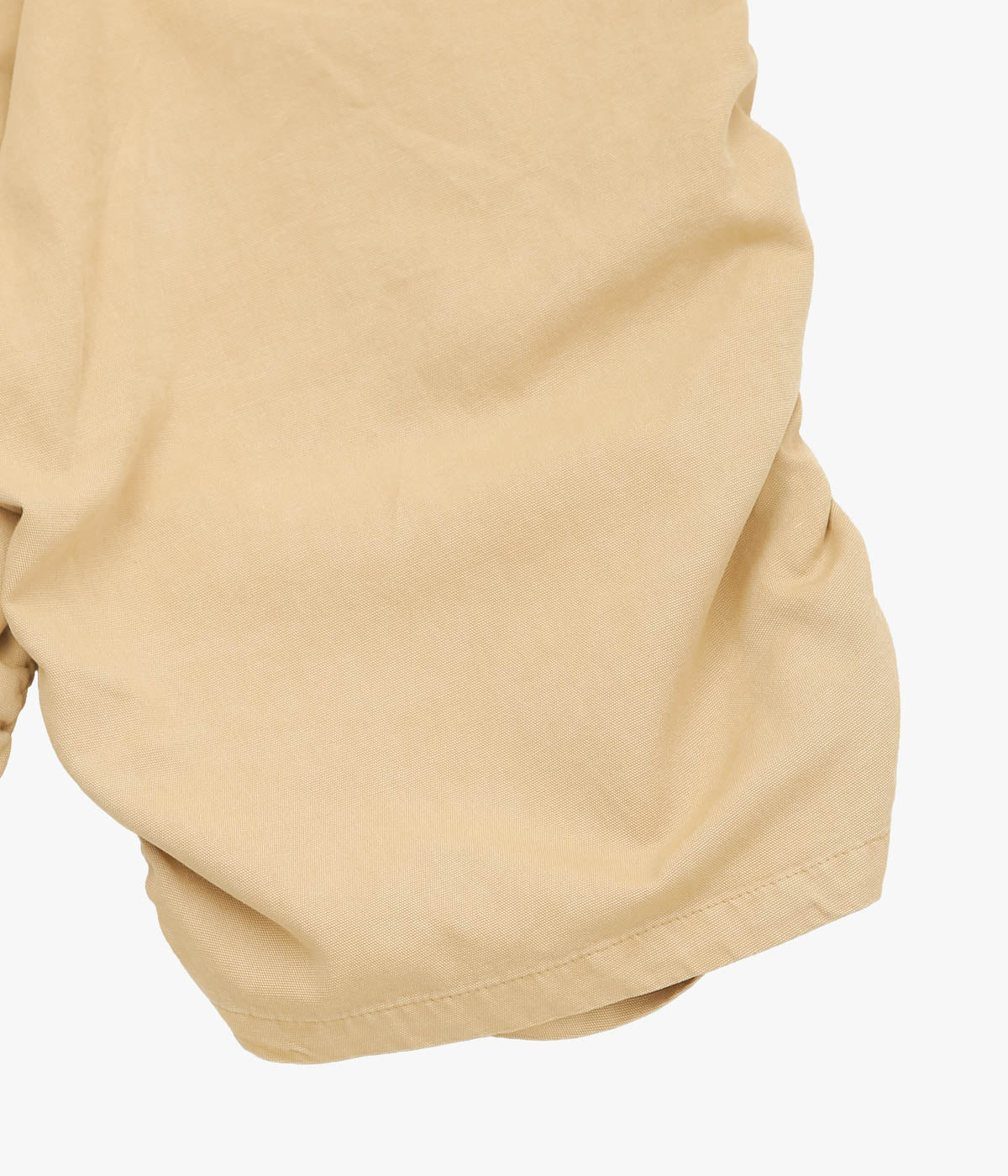 GABRIELA COLL GARMENTS ''NO.330 THIN CANVAS DRAPED SHORT TROUSERS'' (SAND)