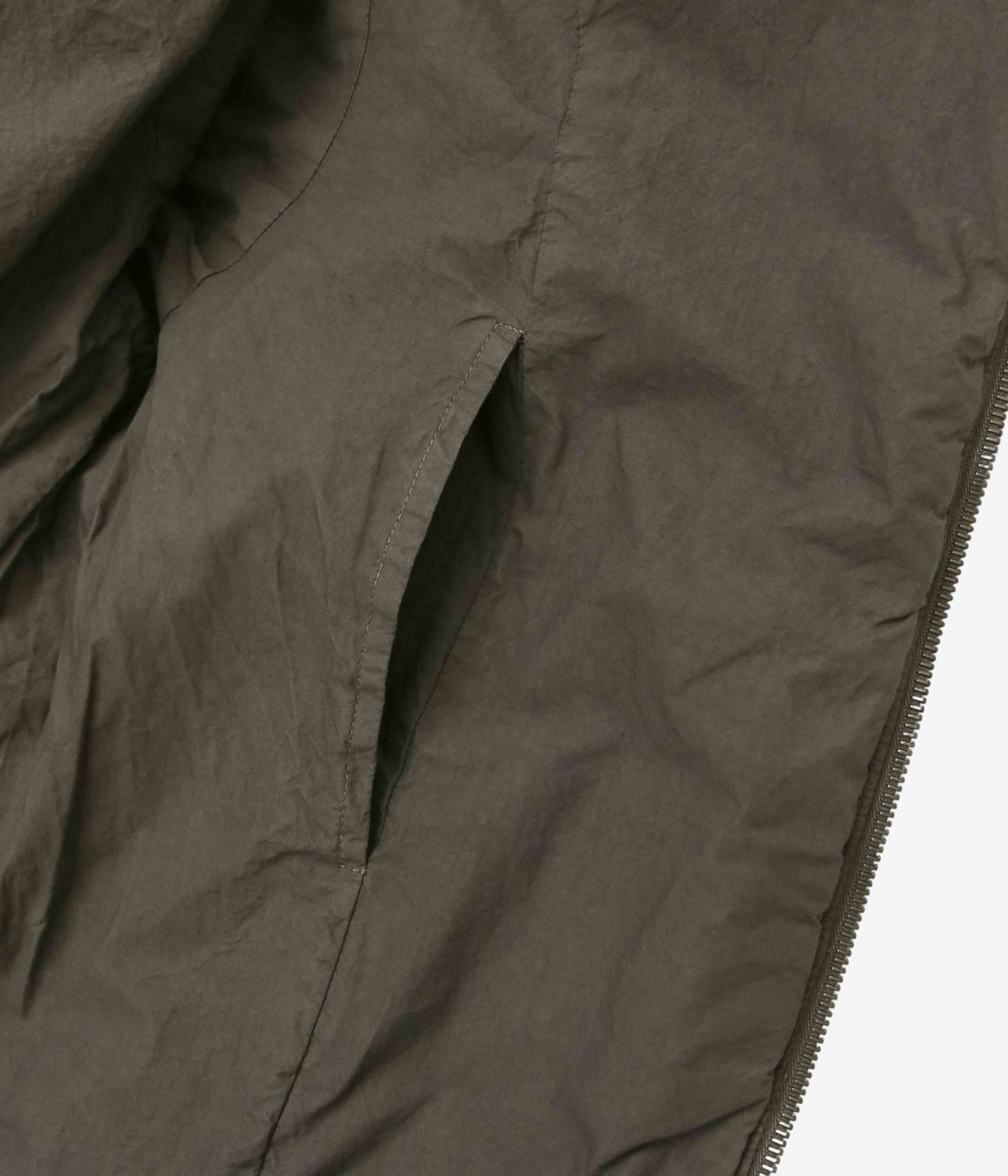 GABRIELA COLL GARMENTS "NO.340 POPLIN PADDED JACKET" (BROWN)