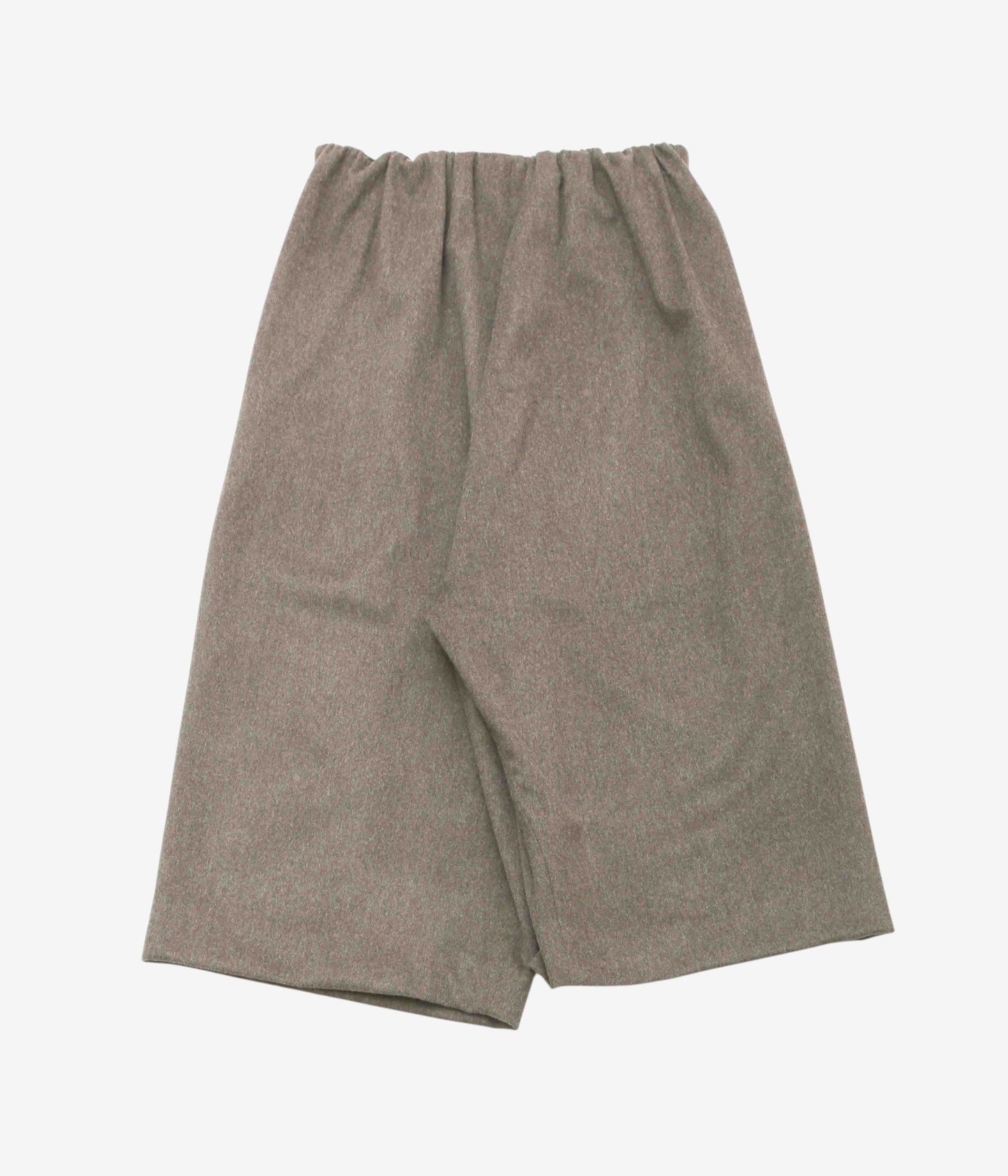 GABRIELA COLL GARMENTS "NO.342 HEAVY WOOL CROSSED SHORT TROUSERS" (DUST)