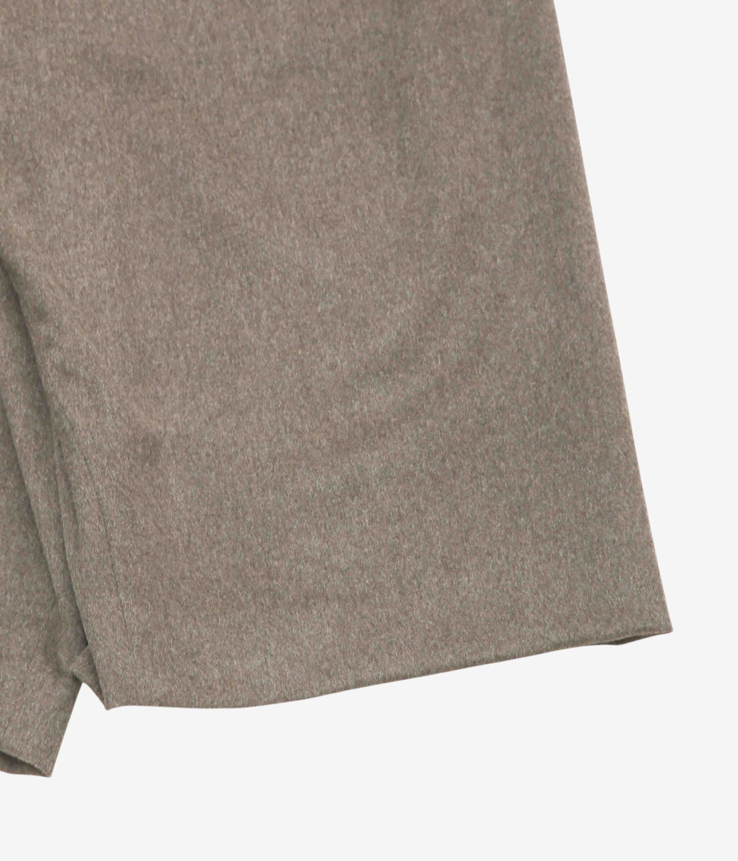 GABRIELA COLL GARMENTS "NO.342 HEAVY WOOL CROSSED SHORT TROUSERS" (DUST)
