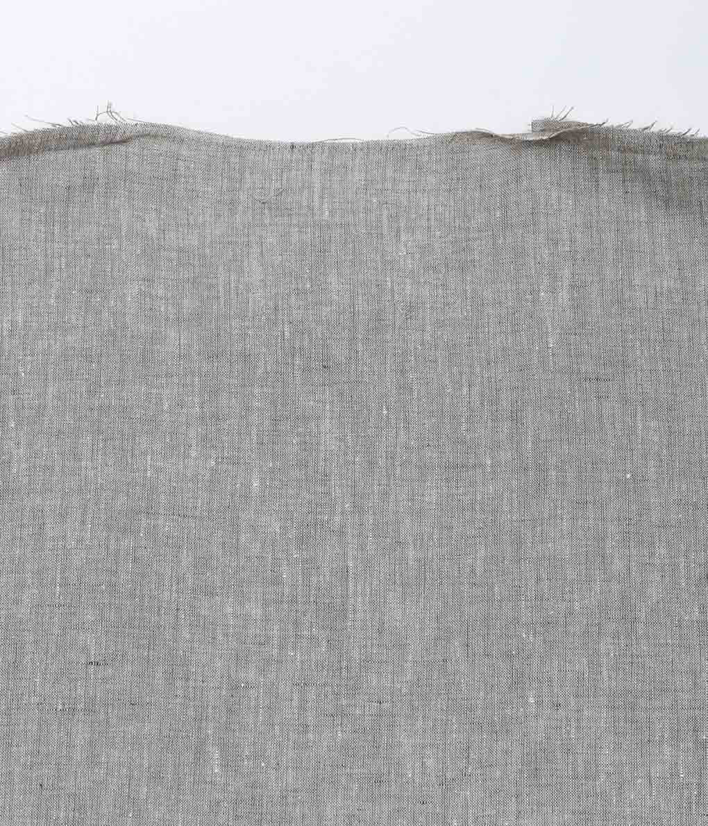 GABRIELA COLL GARMENTS ''NO.61 LINEN V-NECK DRESS'' (GREY MELANGE)