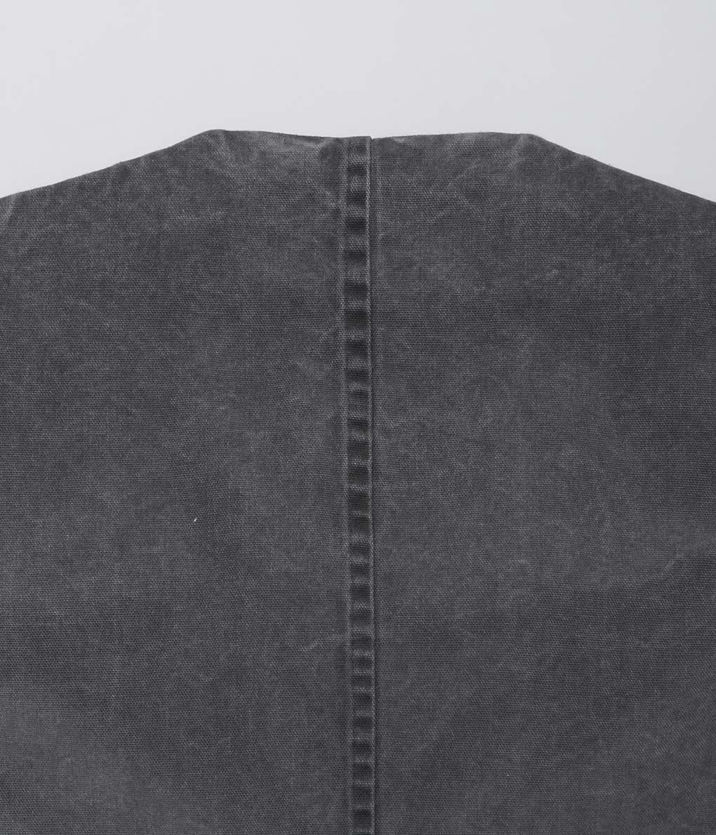 GABRIELA COLL GARMENTS ''NO.63 CANVAS FOLDED JACKET'' (WASHED BLACK)