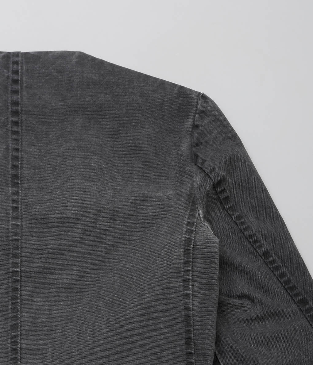 GABRIELA COLL GARMENTS ''NO.63 CANVAS FOLDED JACKET'' (WASHED BLACK)