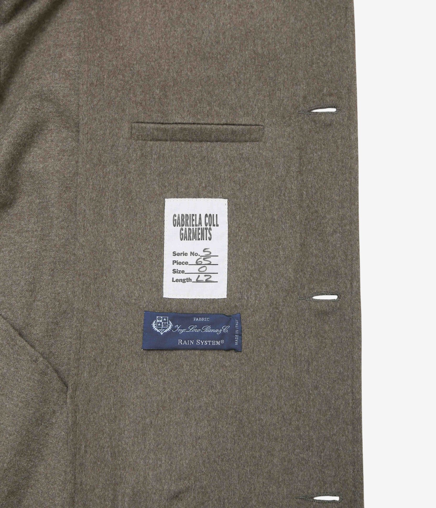 GABRIELA COLL GARMENTS "NO.65 HEAVY WOOL OVERSIZED COAT" (더스트)