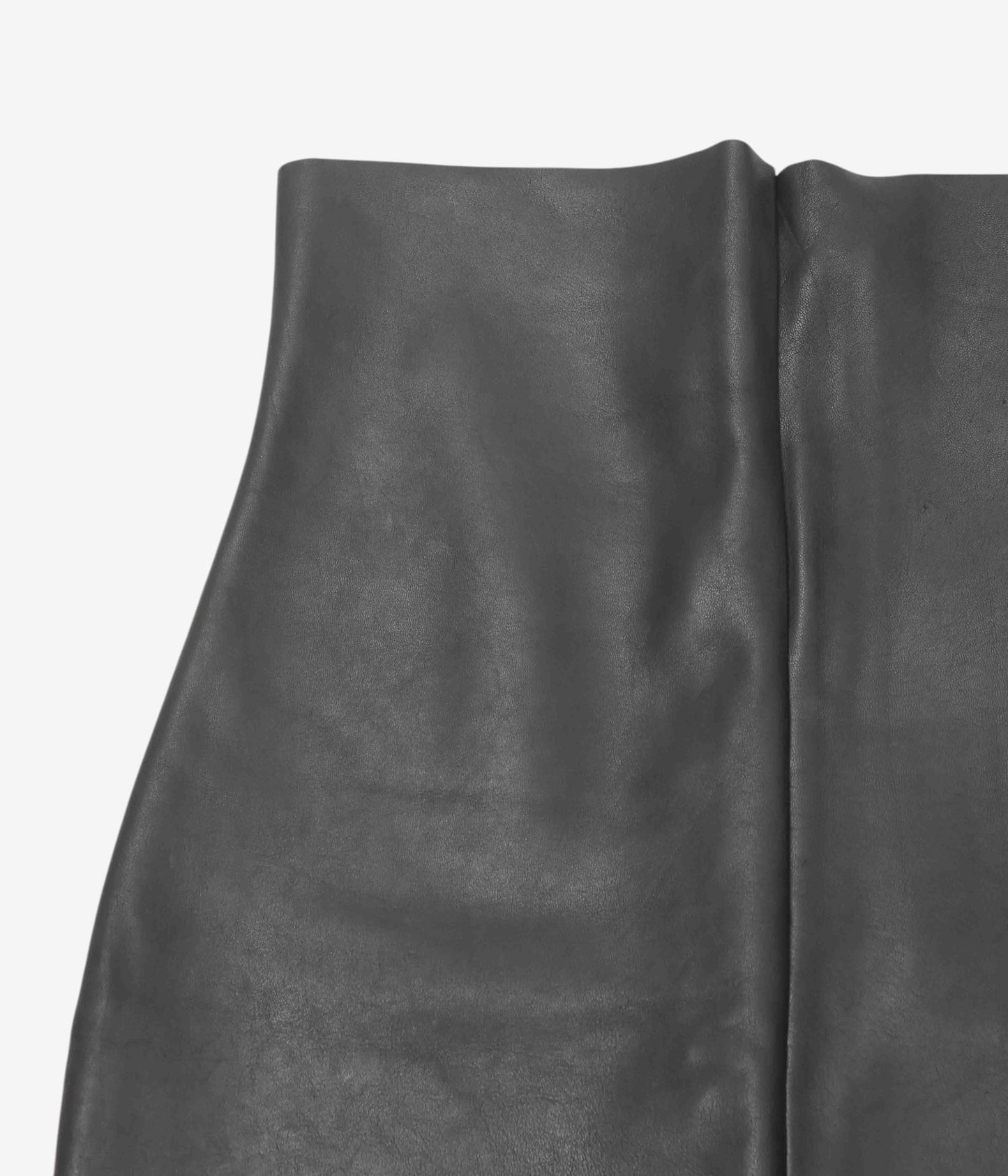 GABRIELA COLL GARMENTS ''NO.69 LEATHER HIGH WAIST SKIRT'' (BLACK)
