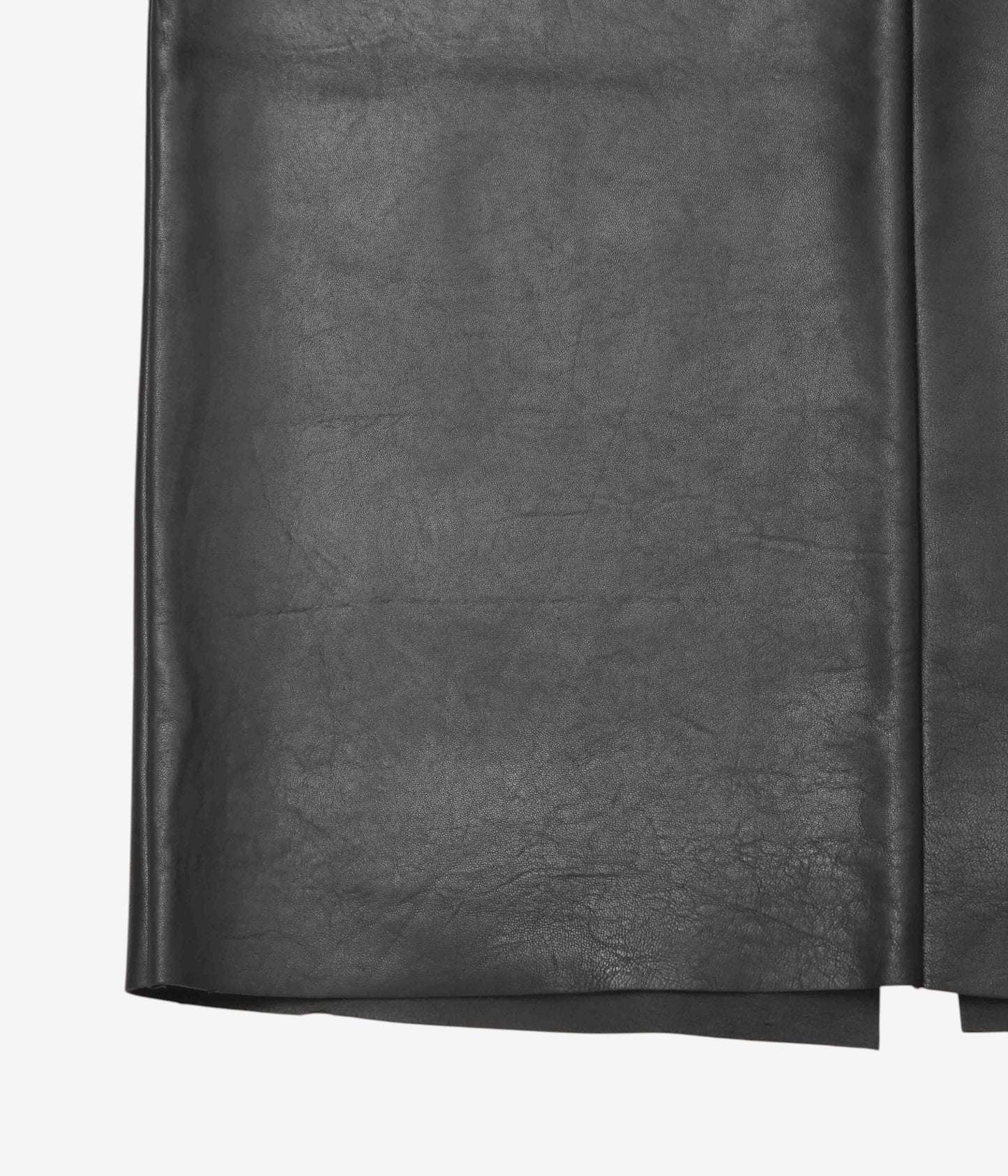 GABRIELA COLL GARMENTS ''NO.69 LEATHER HIGH WAIST SKIRT'' (BLACK)