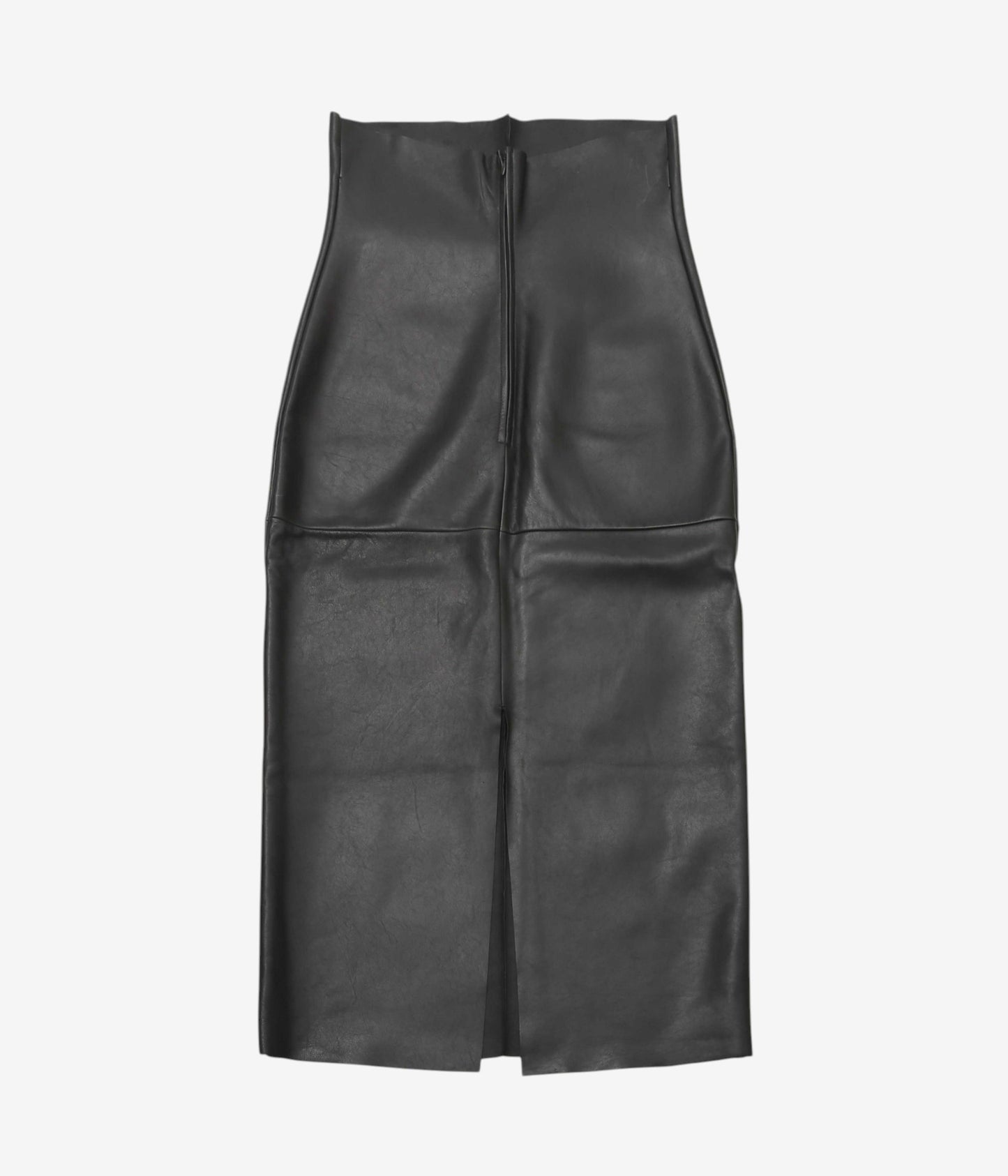 GABRIELA COLL GARMENTS ''NO.69 LEATHER HIGH WAIST SKIRT'' (BLACK)