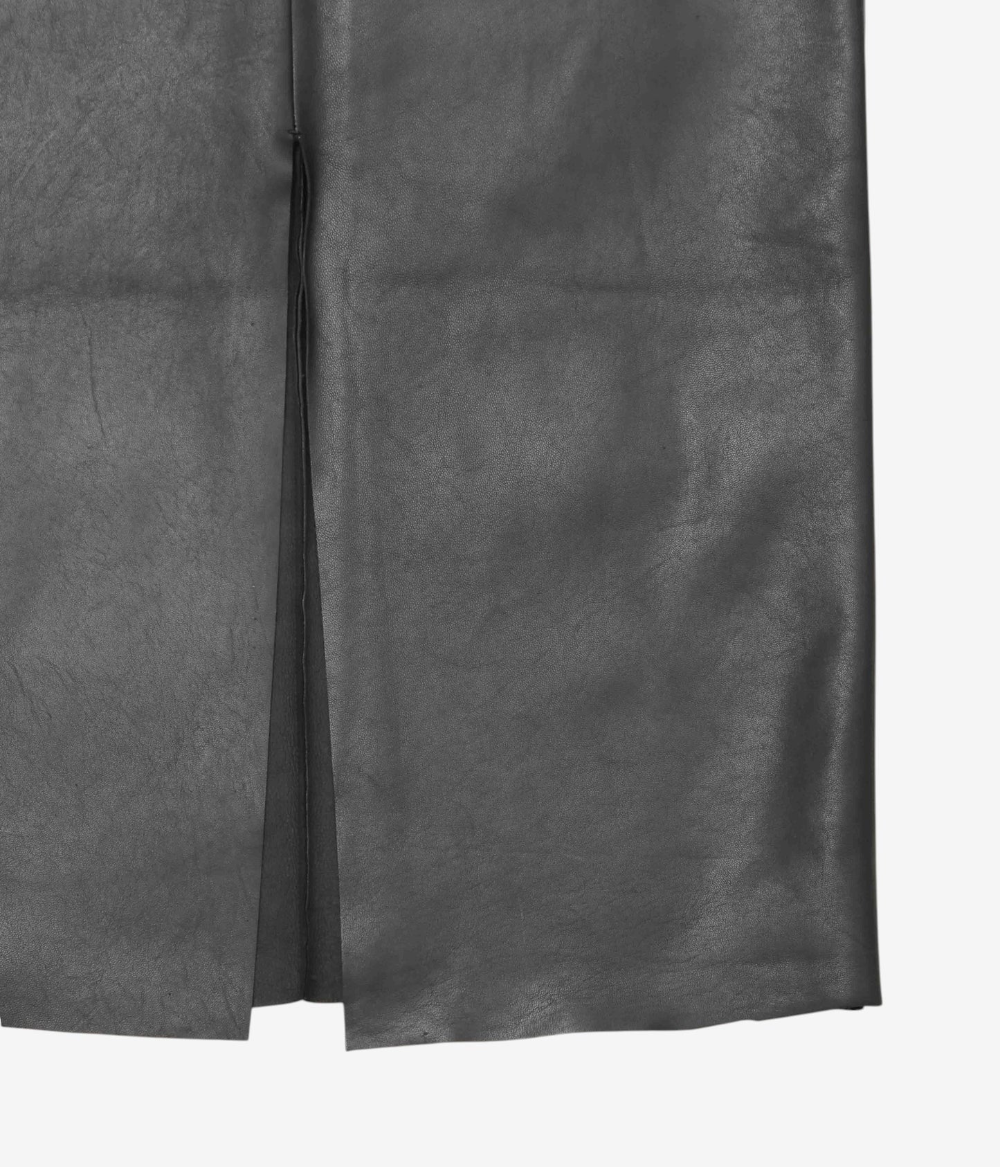 GABRIELA COLL GARMENTS ''NO.69 LEATHER HIGH WAIST SKIRT'' (BLACK)