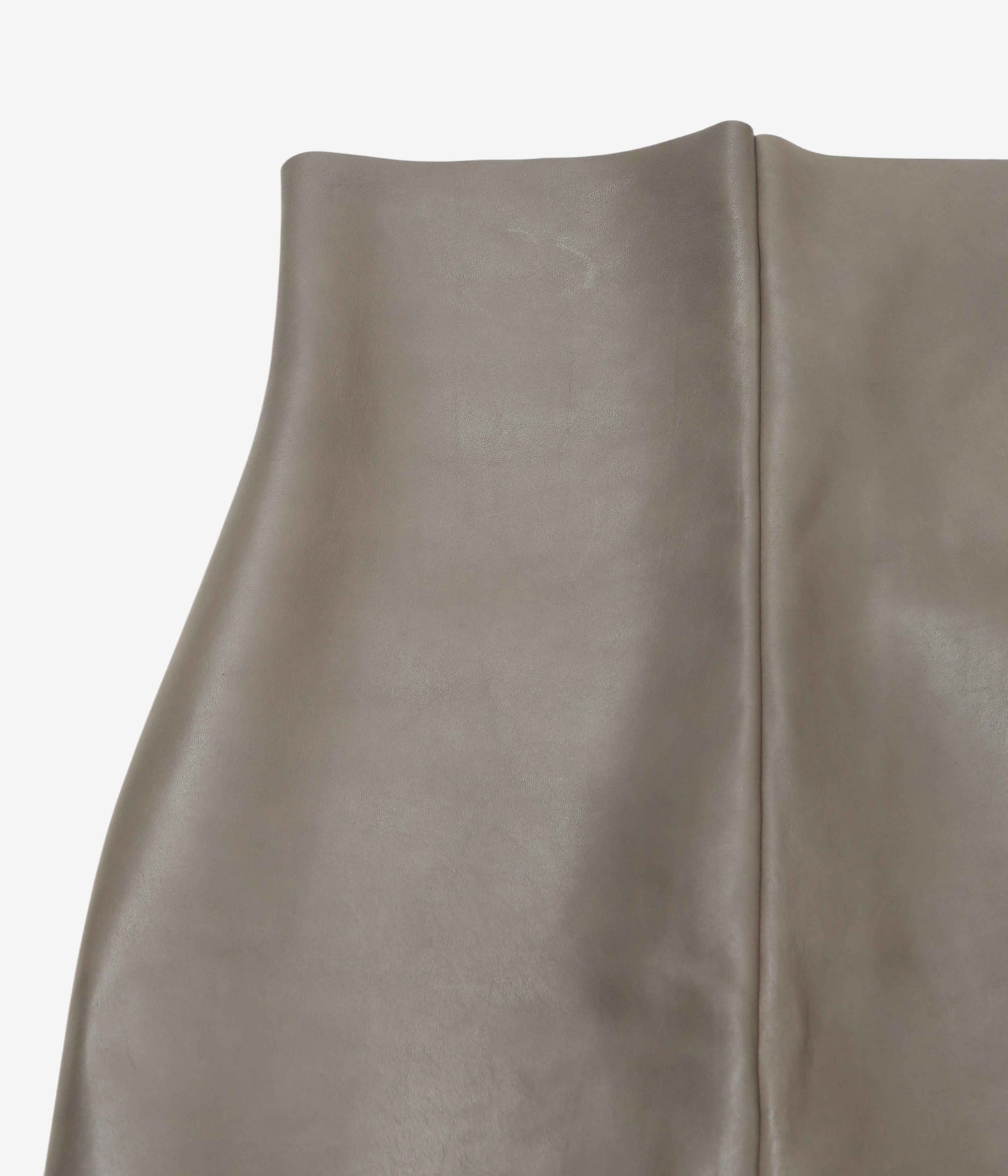 GABRIELA COLL GARMENTS ''NO.69 LEATHER HIGH WAIST SKIRT'' (DUST)