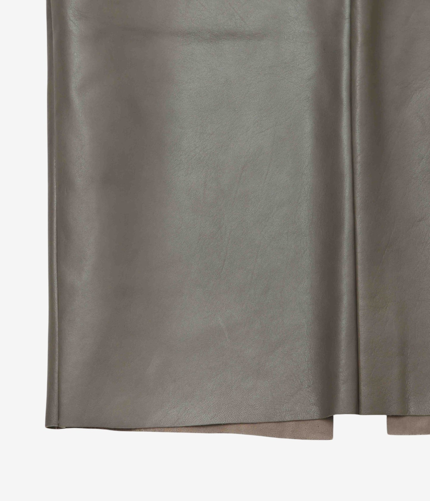 GABRIELA COLL GARMENTS ''NO.69 LEATHER HIGH WAIST SKIRT'' (DUST)