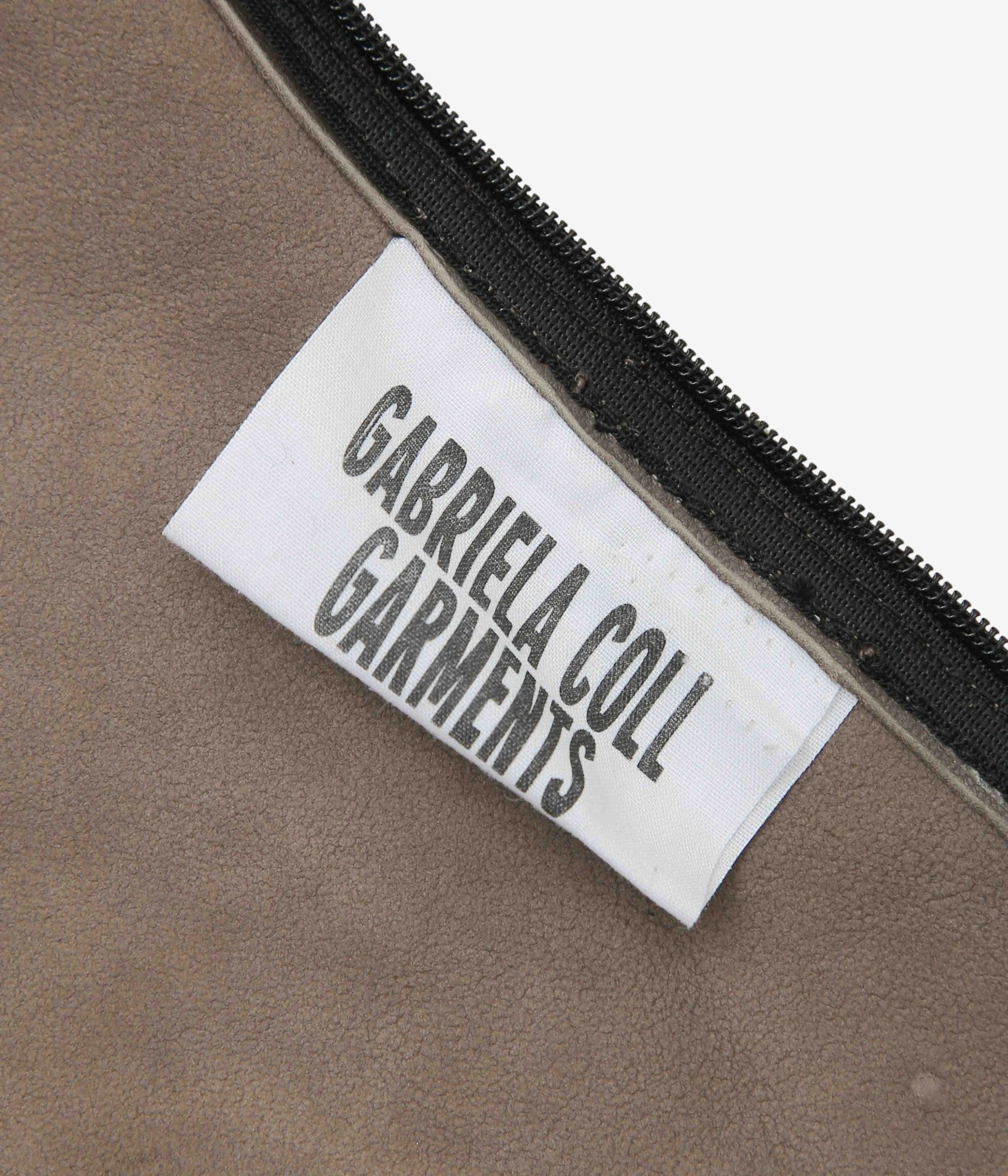 GABRIELA COLL GARMENTS ''NO.69 LEATHER HIGH WAIST SKIRT'' (DUST