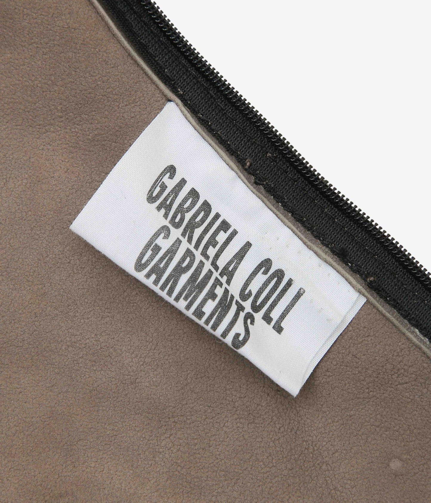 GABRIELA COLL GARMENTS ''NO.69 LEATHER HIGH WAIST SKIRT'' (DUST)
