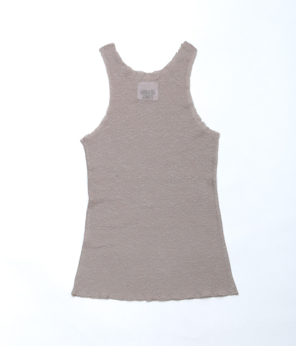 GABRIELA COLL GARMENTS ''NO.73 LINEN JERSEY TOP'' (WARM GREY)