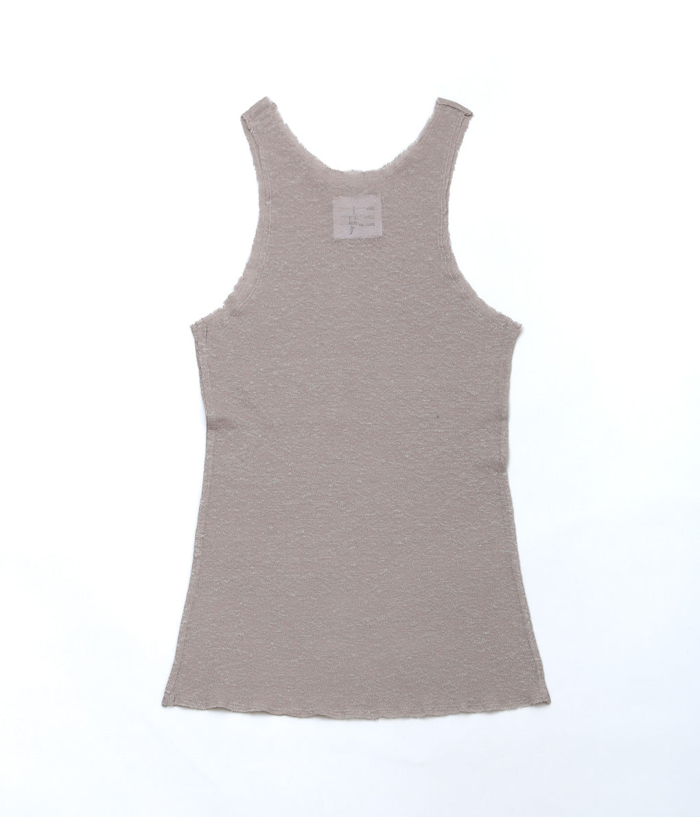 GABRIELA COLL GARMENTS ''NO.73 LINEN JERSEY TOP'' (WARM GREY)