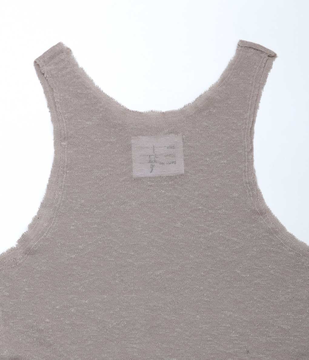 GABRIELA COLL GARMENTS ''NO.73 LINEN JERSEY TOP'' (WARM GREY)