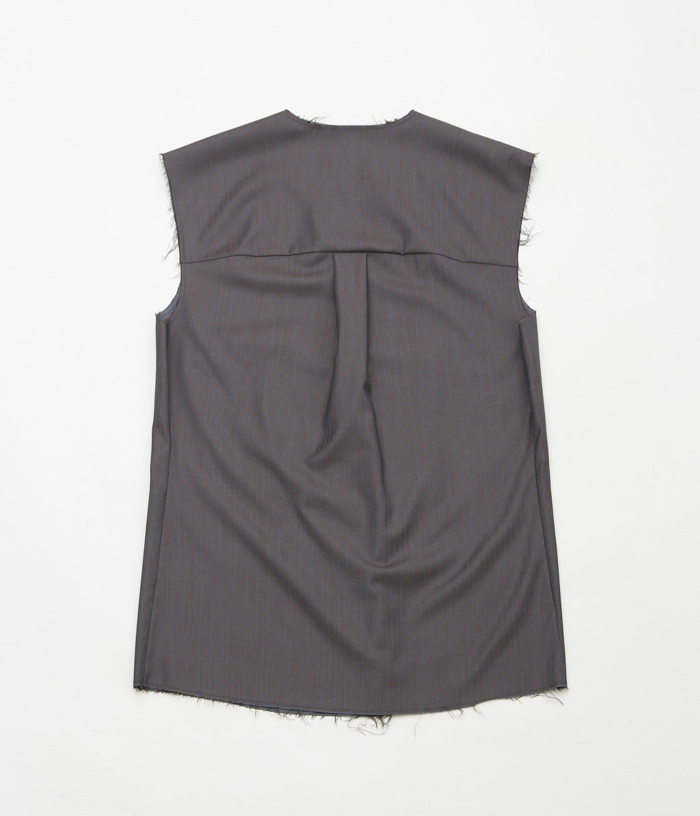 GABRIELA COLL GARMENTS ''NO.74 SPECIAL SUMMER WOOL SLEEVELESS SHIRT''