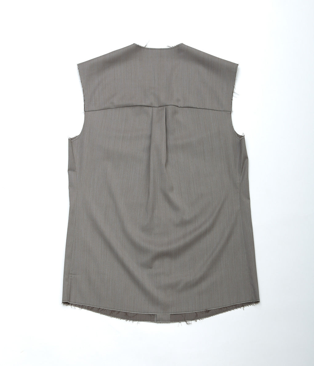 GABRIELA COLL GARMENTS / SUMMER WOOL SLEEVELESS SHIRT