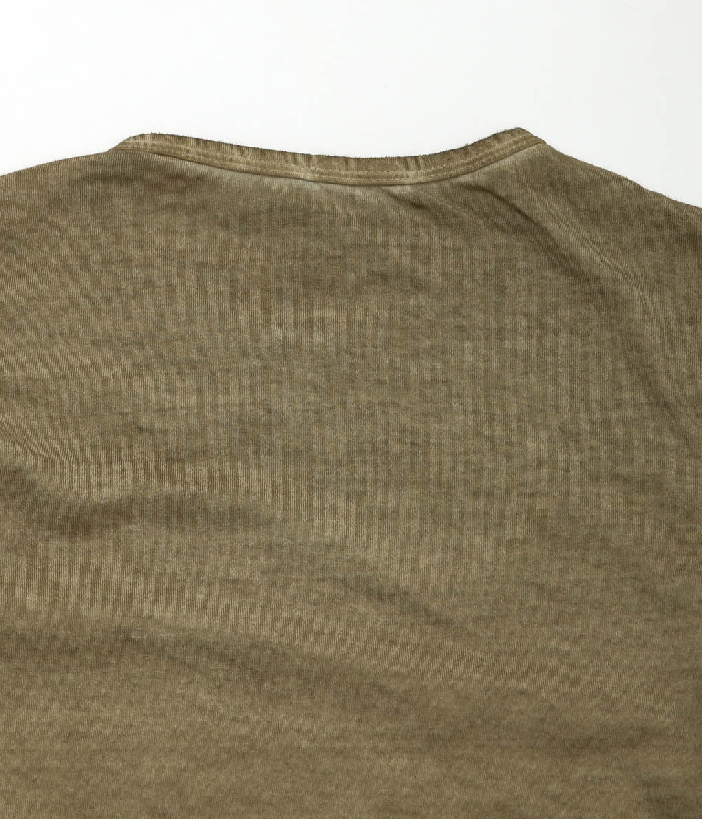 GABRIELA COLL GARMENTS ''NO.87 ORGANIC COTTON LONG SLEEVE T-SHIRT'' (OFF GREEN)