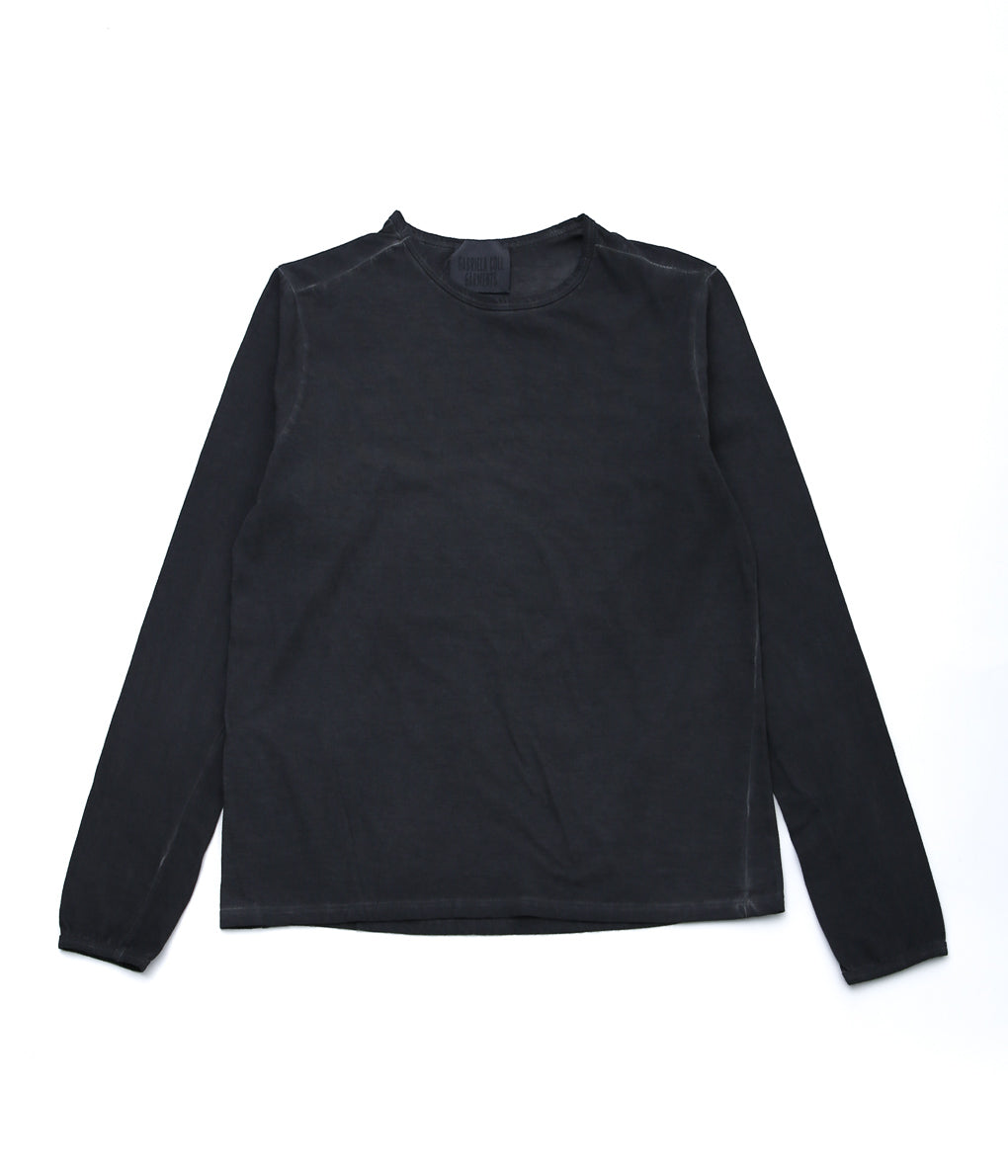 GABRIELA COLL GARMENTS ''NO.87 ORGANIC COTTON LONG SLEEVE T-SHIRT ''(BLACK)