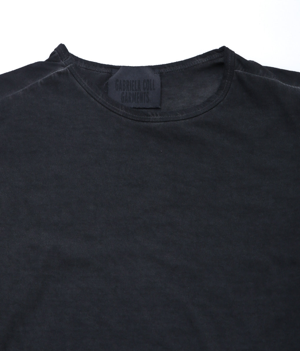 GABRIELA COLL GARMENTS ''NO.87 ORGANIC COTTON LONG SLEEVE T-SHIRT'' (BLACK)