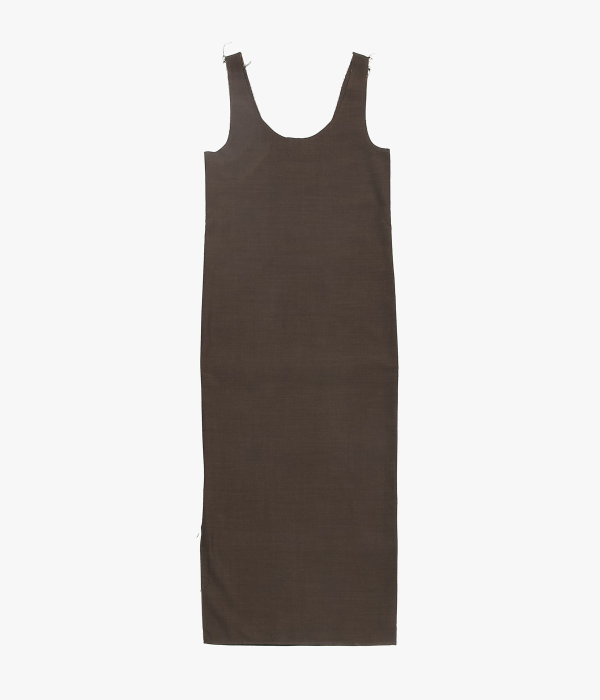 GABRIELA COLL GARMENTS ''NO.100 SUMMER WOOL SLIP DRESS'' (BROWN)