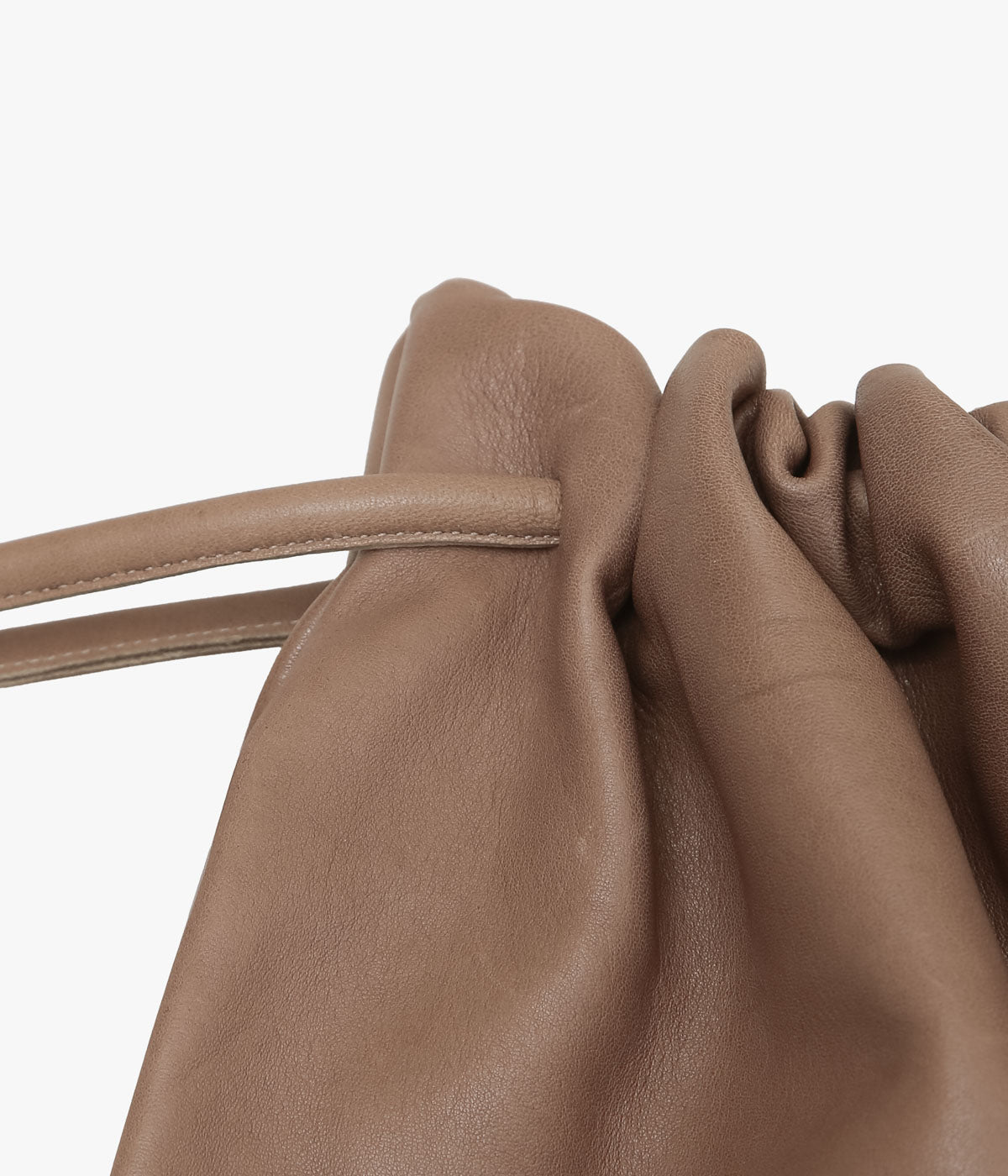 GABRIELA COLL GARMENTS ''NO.131 LEATHER GATHERED CROSSED BAG