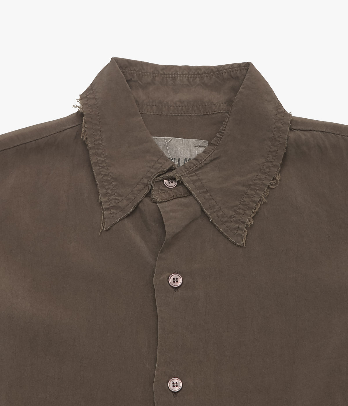 GABRIELA COLL GARMENTS ''NO.197 CUPRO SHIRT'' (BROWN)