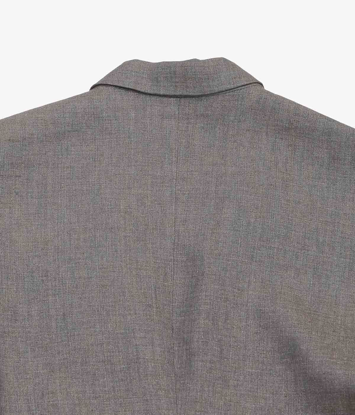 GABRIELA COLL GARMENTS ''NO.206 LINEN TAILORED JACKET'' (BROWN)